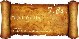 Tajti Csilla névjegykártya