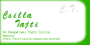 csilla tajti business card